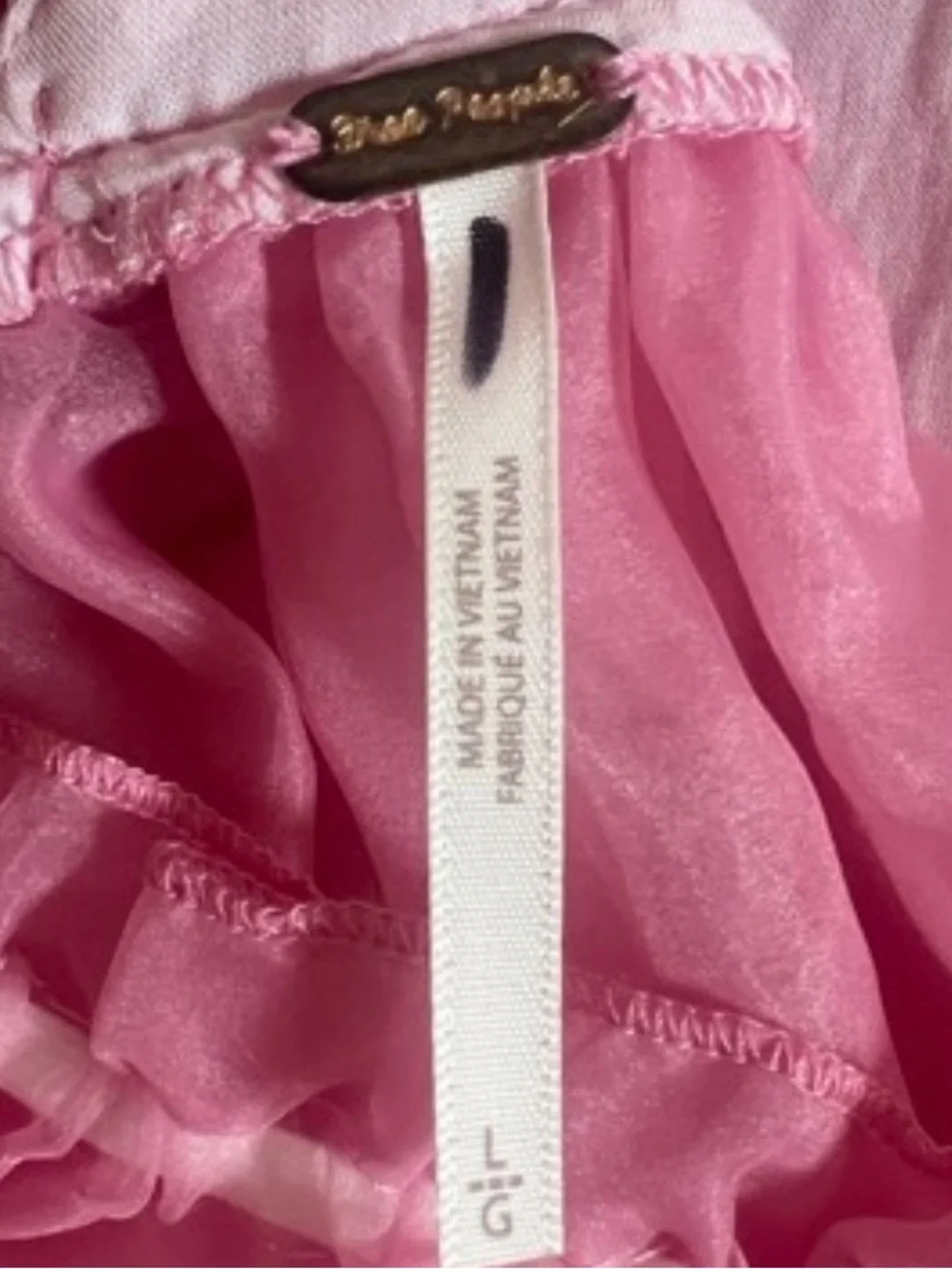 Free People Cupcake Cutie Halter Top nwot Pink Large